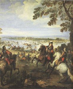 Parrocel, Joseph Crossing of the Rhine by the Army of Louis XIV on 12 June (mk05) china oil painting image